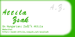 attila zsak business card